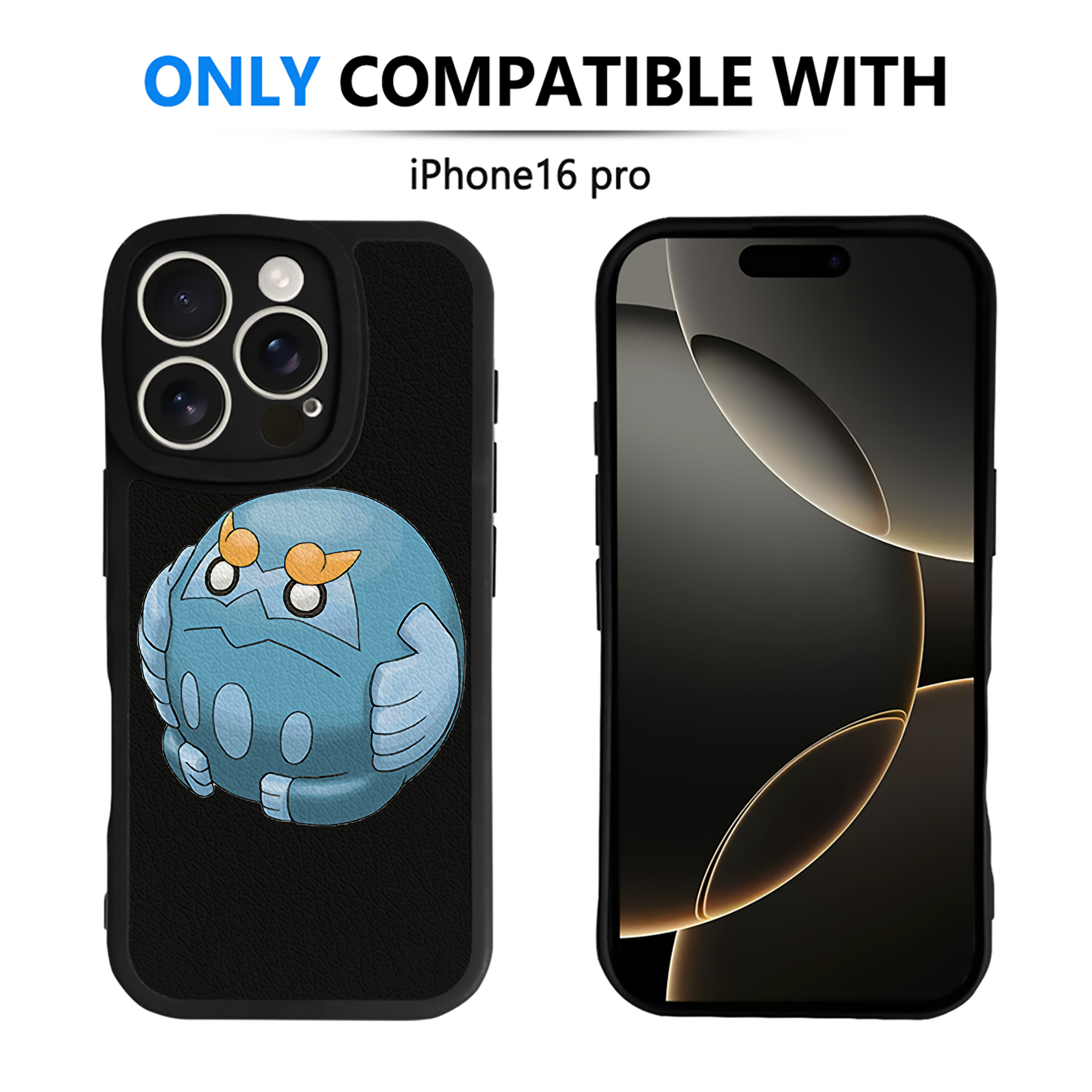 （画像用） ポケットモンスター Pokémon 【iPhone 16シリーズ対応】シリコンスマホケース（レザー調） 材質：シリコン